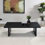 MAX 3-PIECE RECTANGULAR COFFEE AND END TABLE SET BLACK