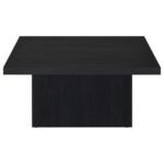 DEVAR 2-PIECE SQUARE COCKTAIL COFFEE END TABLE SET BLACK - Image 9