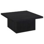 DEVAR SQUARE ENGINEERED WOOD COCKTAIL COFFEE TABLE BLACK