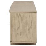 KAILANI 79-INCH 4-DOOR CANE TV STAND MEDIA CONSOLE BEIGE OAK - Image 6
