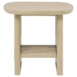 KAILANI 2-PIECE COASTAL COFFEE AND END TABLE SET BEIGE OAK - Image 4