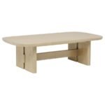 KAILANI 2-PIECE COASTAL COFFEE AND END TABLE SET BEIGE OAK - Image 7