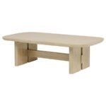 KAILANI COASTAL RECTANGULAR COCKTAIL COFFEE TABLE BEIGE OAK - Image 4