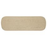 KAILANI COASTAL SOFA CONSOLE TABLE WITH SHELF BEIGE OAK - Image 6