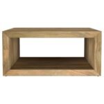 BENTON SQUARE SOLID MANGO WOOD COFFEE TABLE NATURAL - Image 3