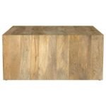 BENTON SQUARE SOLID MANGO WOOD COFFEE TABLE NATURAL - Image 5