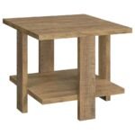 DAWN SQUARE ENGINEERED WOOD END TABLE MANGO BROWN