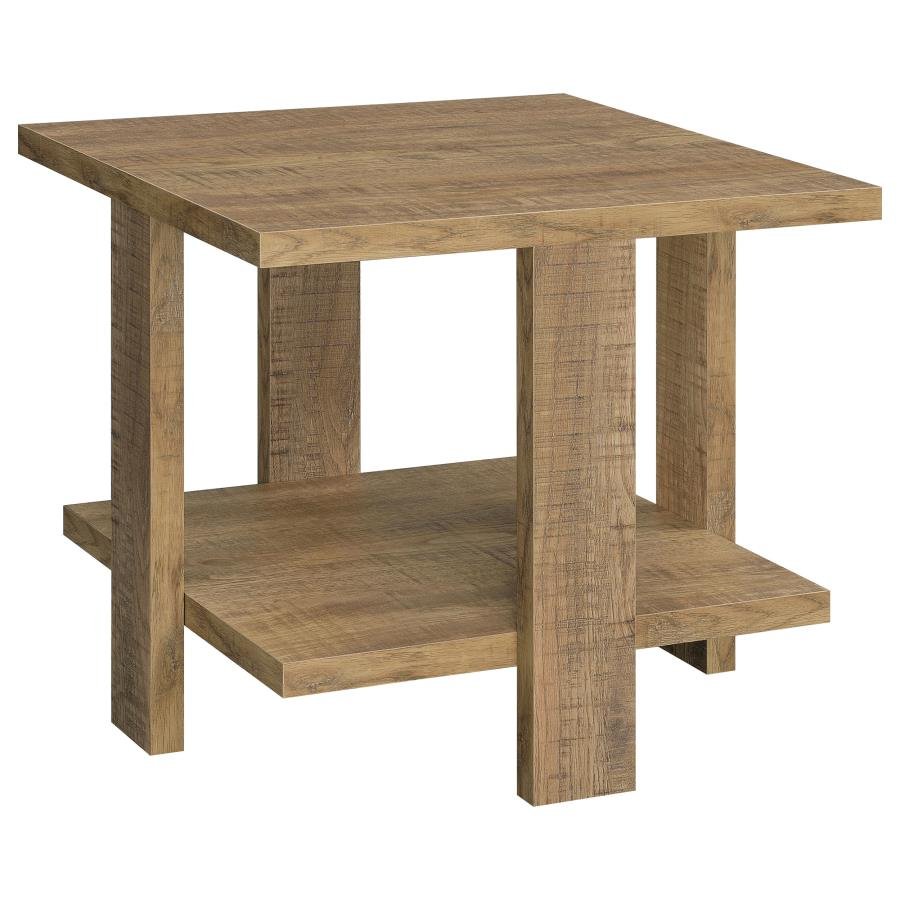 707717_02x900.jpg DAWN SQUARE ENGINEERED WOOD END TABLE MANGO BROWN - Image 1