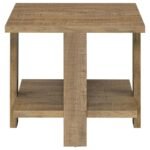 DAWN SQUARE ENGINEERED WOOD END TABLE MANGO BROWN - Image 3