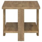 DAWN SQUARE ENGINEERED WOOD END TABLE MANGO BROWN - Image 4