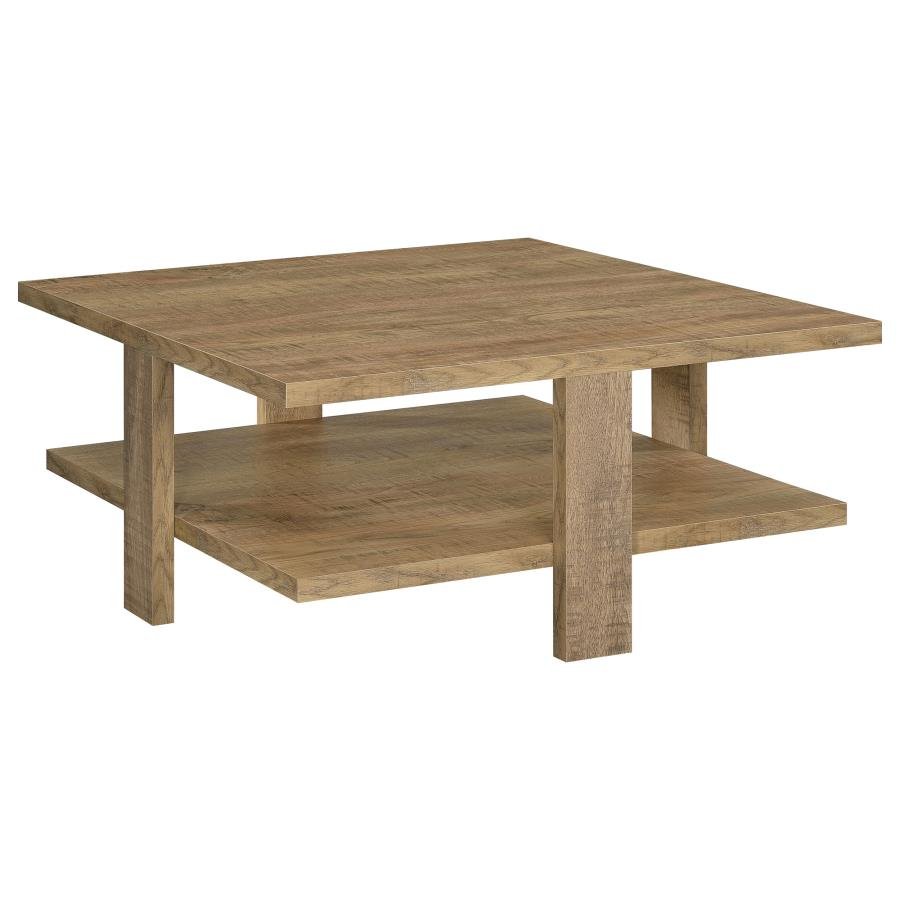 707718_02x900.jpg DAWN SQUARE ENGINEERED WOOD COFFEE TABLE MANGO BROWN - Image 1