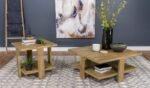 DAWN SQUARE ENGINEERED WOOD COFFEE TABLE MANGO BROWN - Image 7