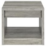 FELIX 2-PIECE COFFEE AND END TABLE SET GREY DRIFTWOOD - Image 8