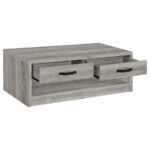 FELIX 2-DRAWER ENGINEERED WOOD COFFEE TABLE GREY DRIFTWOOD - Image 3