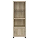 SACHIN 3-SHELF ENGINEERED WOOD MEDIA TOWER DISTRESSED PINE - Image 4