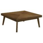 WESTERLY SQUARE WOOD COFFEE TABLE WALNUT BROWN