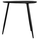 ODESSA TRIANGULAR SOLID WOOD END TABLE BLACK - Image 5