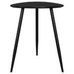 ODESSA TRIANGULAR SOLID WOOD END TABLE BLACK - Image 7