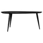 ODESSA TRIANGULAR SOLID WOOD COFFEE TABLE BLACK - Image 9