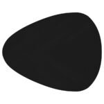 ODESSA TRIANGULAR SOLID WOOD COFFEE TABLE BLACK - Image 10