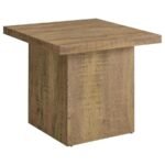 DEVAR 2-PIECE SQUARE COFFEE AND END TABLE SET MANGO - Image 3