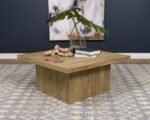 DEVAR SQUARE ENGINEERED WOOD COFFEE TABLE MANGO BROWN - Image 2