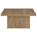 DEVAR SQUARE ENGINEERED WOOD COFFEE TABLE MANGO BROWN - Image 4