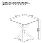 CARVELL SQUARE SINTERED STONE END SIDE TABLE MIRAGE WHITE - Image 5