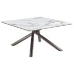 CARVELL 2-PIECE SQUARE COFFEE AND END TABLE SET MIRAGE WHITE - Image 5