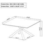 CARVELL 2-PIECE SQUARE COFFEE AND END TABLE SET MIRAGE WHITE - Image 9
