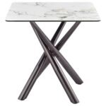 CARVELL 3-PIECE SQUARE COFFEE AND END TABLE SET MIRAGE WHITE - Image 4