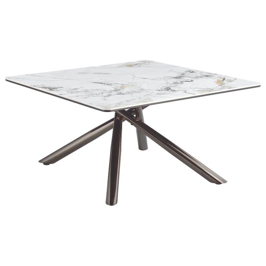 708138_02x900.jpg CARVELL SQUARE SINTERED STONE TOP COFFEE TABLE MIRAGE WHITE - Image 1
