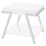 MARCIA RECTANGULAR SIDE END TABLE WHITE HIGH GLOSS - Image 4