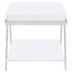 MARCIA RECTANGULAR SIDE END TABLE WHITE HIGH GLOSS - Image 5