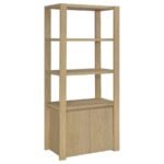 LAURELTON 3-PIECE ENTERTAINMENT CENTER TV STAND LIGHT OAK - Image 10