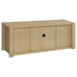 LAURELTON 60-INCH 2-DOOR TV STAND MEDIA CONSOLE LIGHT OAK - Image 7
