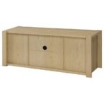 LAURELTON 60-INCH 2-DOOR TV STAND MEDIA CONSOLE LIGHT OAK - Image 8