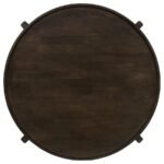 COTA 2-PIECE SOLID WOOD COFFEE AND END TABLE SET DARK BROWN - Image 8