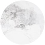 ROWENA ROUND SINTERED STONE COFFEE TABLE WHITE FAUX MARBLE - Image 3