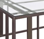 ADRI GLASS TOP ENTRYWAY CONSOLE TABLE BLACK NICKEL - Image 6