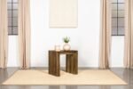 ODILIA RECTANGULAR SOLID WOOD END TABLE AUBURN - Image 2