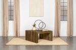ODILIA SQUARE SOLID WOOD COFFEE TABLE AUBURN - Image 2