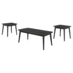 RADLEY 3-PIECE RECTANGULAR COFFEE TABLE SET BLACK - Image 2