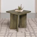 ANDANDO SQUARE SOLID WOOD END TABLE MANGO BROWN - Image 2