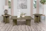 ANDANDO 3-PIECE COFFEE AND END TABLE SET MANGO BROWN