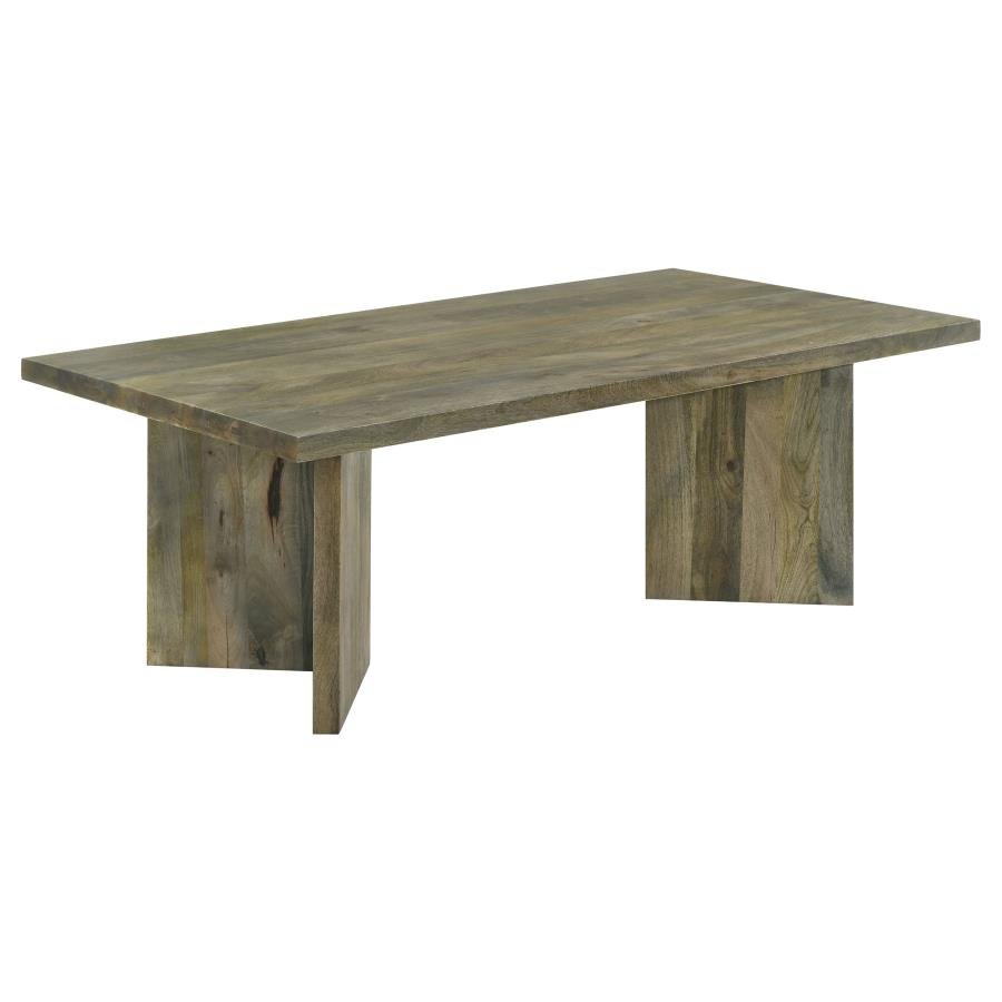 708498_02x900.jpg ANDANDO RECTANGULAR SOLID WOOD COFFEE TABLE MANGO BROWN - Image 1