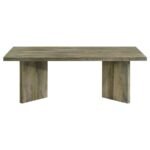 ANDANDO RECTANGULAR SOLID WOOD COFFEE TABLE MANGO BROWN - Image 3