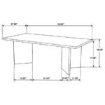 ANDANDO RECTANGULAR SOLID WOOD COFFEE TABLE MANGO BROWN - Image 7