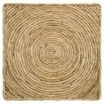 ARTINA WOVEN RATTAN ROUND SIDE END TABLE NATURAL BROWN - Image 5