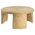 ARTINA 3-PIECE RATTAN COFFEE AND END TABLE SET NATURAL - Image 6